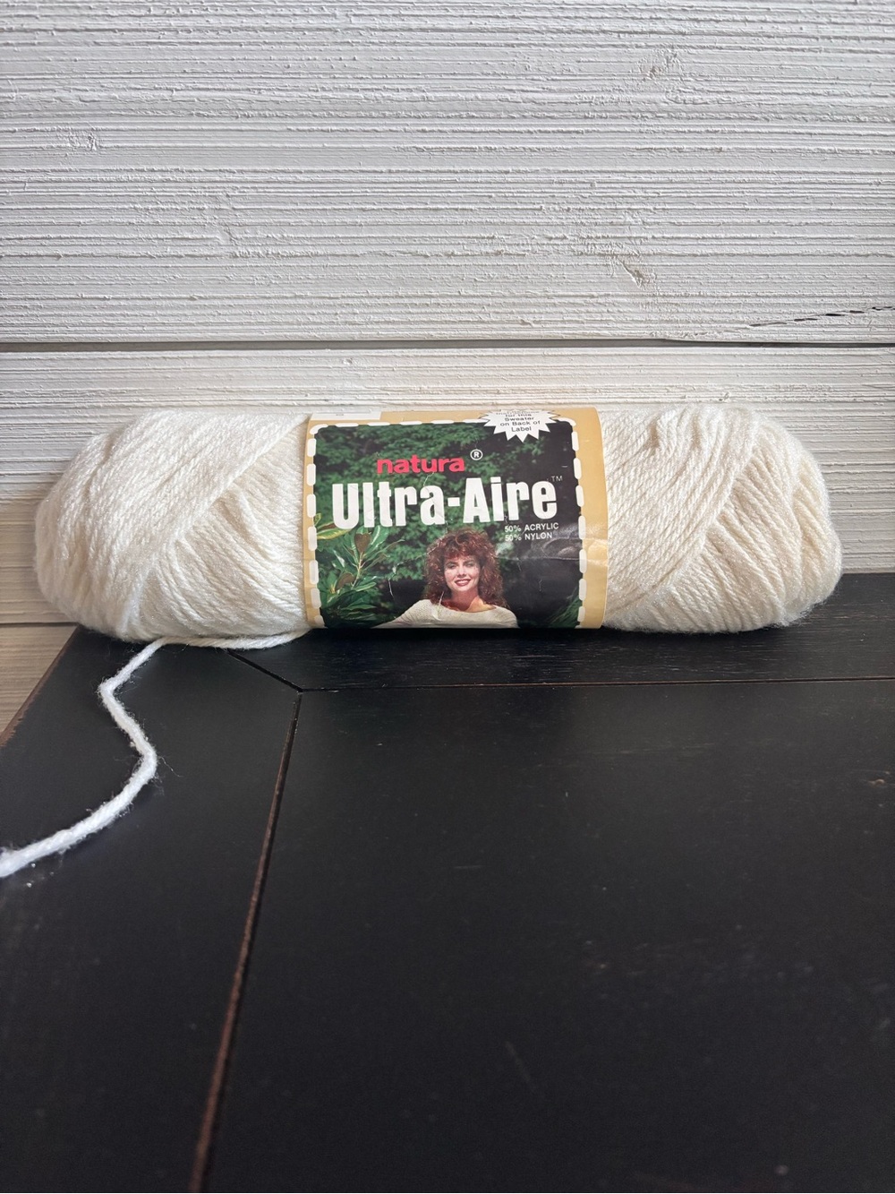 National Yarn Crafts Natura Ultra-Aire Vintage Yarn Off White #194 4-Ply Worsted